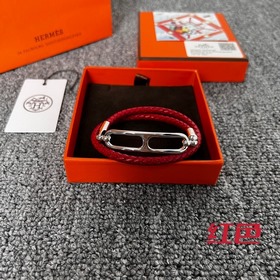 Hermes Roulis Double Tour Bracelet Двухслойный кожаный браслет Д