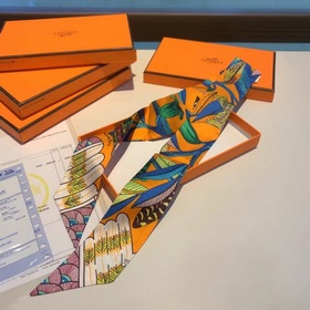 Hermes Tree Branch Song Small Silk Scarf Мягкий и приятный на ощу