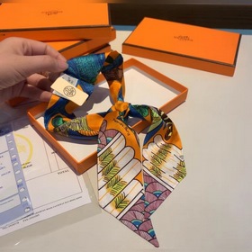 Hermes Tree Branch Song Small Silk Scarf Мягкий и приятный на ощу