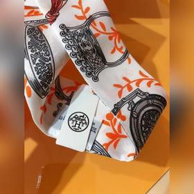 Hermès Twilly шарф с мотивом стремени &nbsp;100% шелк с двойн