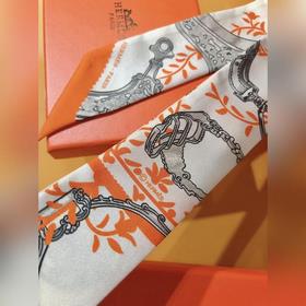 Hermès Twilly шарф с мотивом стремени &nbsp;100% шелк с двойн