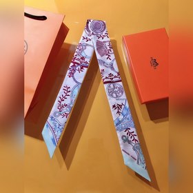 Hermès Twilly шарф с мотивом стремени &nbsp;100% шелк с двойн