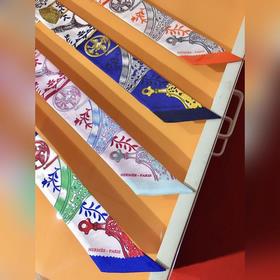 Hermès Twilly шарф с мотивом стремени &nbsp;100% шелк с двойн
