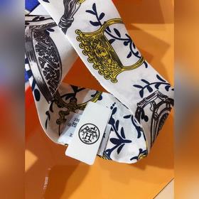 Hermès Twilly шарф с мотивом стремени &nbsp;100% шелк с двойн
