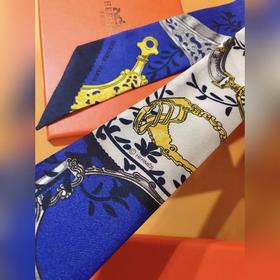 Hermès Twilly шарф с мотивом стремени &nbsp;100% шелк с двойн