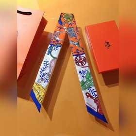 Hermès Twilly шарф с мотивом стремени &nbsp;100% шелк с двойн