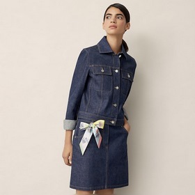 Hermès Twilly, 100% шелк, двойной слой, двусторонняя, дизайн « ».