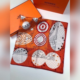 Hermes 100% шелковый платок из высококачественного шелка с двусто