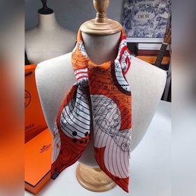 Hermes 100% шелковый платок из высококачественного шелка с двусто