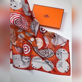 Hermes 100% шелковый платок из высококачественного шелка с двусто