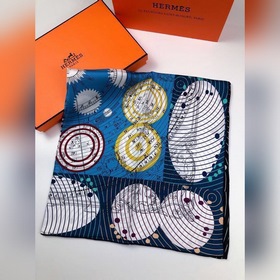 Hermes 100% шелковый платок из высококачественного шелка с двухст