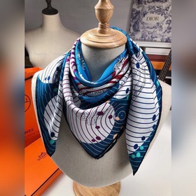 Hermes 100% шелковый платок из высококачественного шелка с двухст