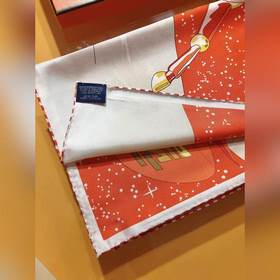 Hermès Space Derby 90 см шелковый платок  100% шелк с косой текс