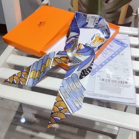 Hermes Tree Branch Song Small Silk Scarf Мягкий и приятный на ощу