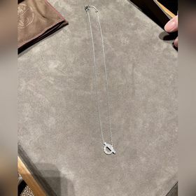 HERMES Колье с круглым кулоном Особенно лаконичный и элегантный