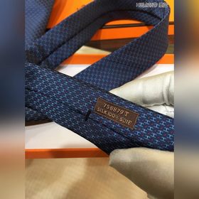 Галстук HERMES H с точками 100% шелк высшего качества, изготовле
