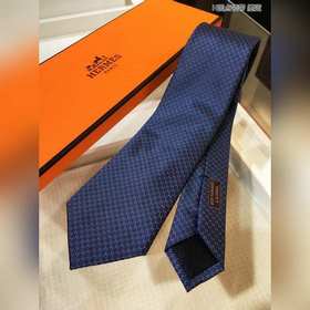 Галстук HERMES H с точками 100% шелк высшего качества, изготовле