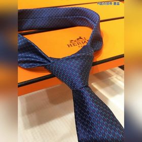 Галстук HERMES H с точками 100% шелк высшего качества, изготовле
