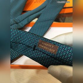 Галстук HERMES H с точками 100% шелк высшего качества, изготовле