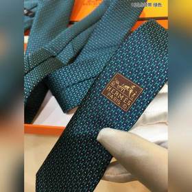 Галстук HERMES H с точками 100% шелк высшего качества, изготовле