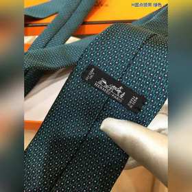 Галстук HERMES H с точками 100% шелк высшего качества, изготовле