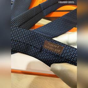 Галстук HERMES H с точками 100% шелк высшего качества, изготовле