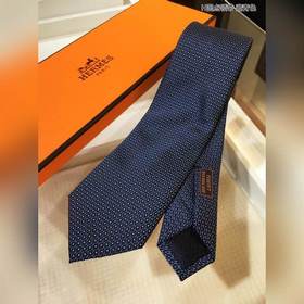Галстук HERMES H с точками 100% шелк высшего качества, изготовле