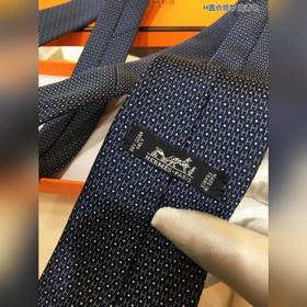 Галстук HERMES H с точками 100% шелк высшего качества, изготовле