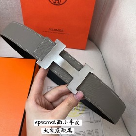Hermes-38MM ремень, импортный кожаный ремень Eosom, двухсторонняя