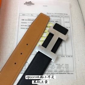 Hermes-38MM ремень, импортный кожаный ремень Eosom, двухсторонняя