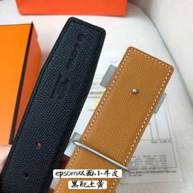Hermes-38MM ремень, импортный кожаный ремень Eosom, двухсторонняя