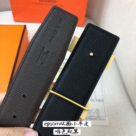 Hermes-38MM ремень, импортный кожаный ремень Eosom, двухсторонняя