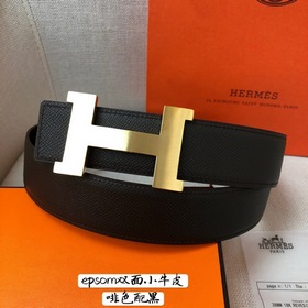 Hermes-38MM ремень, импортный кожаный ремень Eosom, двухсторонняя