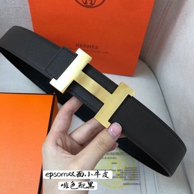 Hermes-38MM ремень, импортный кожаный ремень Eosom, двухсторонняя