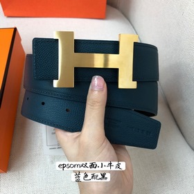 Hermes-38MM ремень, импортный кожаный ремень Eosom, двухсторонняя