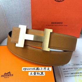 Hermes-38MM ремень, импортный кожаный ремень Eosom, двухсторонняя