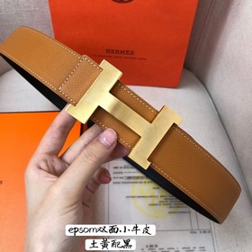 Hermes-38MM ремень, импортный кожаный ремень Eosom, двухсторонняя