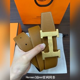 Hermes-38MM ремень, импортный кожаный ремень Eosom, двухсторонняя