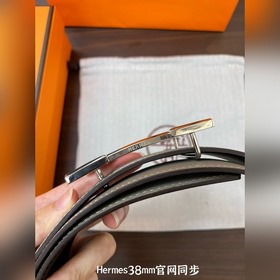 Hermes-38MM ремень, импортный кожаный ремень Eosom, двухсторонняя