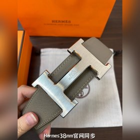 Hermes-38MM ремень, импортный кожаный ремень Eosom, двухсторонняя
