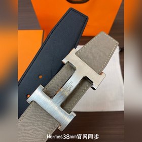 Hermes-38MM ремень, импортный кожаный ремень Eosom, двухсторонняя