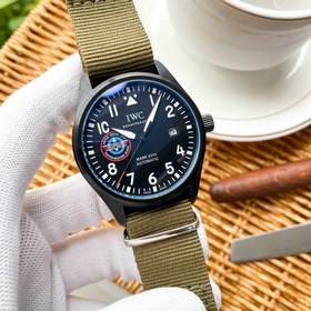 IWC Механический часы с полным автоподзаводом и ремешком из нейло