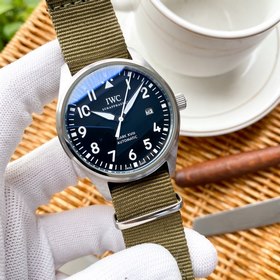 IWC Механический часы с полным автоподзаводом и ремешком из нейло