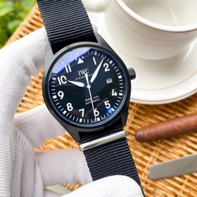 IWC Механический часы с полным автоподзаводом и ремешком из нейло