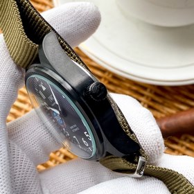 IWC Механический часы с полным автоподзаводом и ремешком из нейло