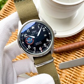 IWC Механический часы с полным автоподзаводом и ремешком из нейло