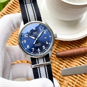 IWC Механический часы с полным автоподзаводом и ремешком из нейло