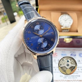 IWC Португальская серия Элитный мужской часы 42*13 мм Многофун