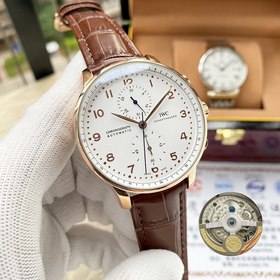 IWC Португальская серия Элитный мужской часы 42*13 мм Многофун