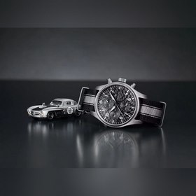 IWC Механический часы с автоподзаводом и ремешком из нейлоновой т